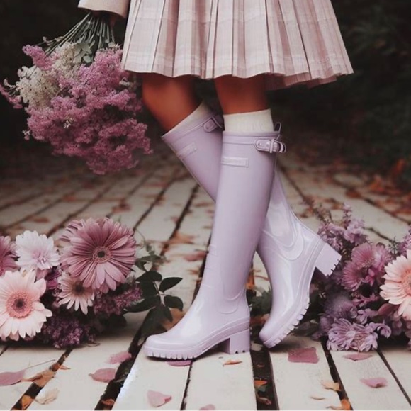 Hunter Boots - Purple - Tall NWOT - Picture 13 of 14